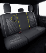 Custom Fit Waterproof Leather Full Coverage Seat Covers for 2015-2023 Ford F-150 | 2017-2023 Ford F-250 F-350 F-450 Super Duty - Image 2