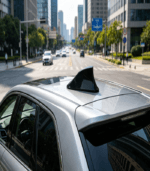 Universal Shark Fin Car Roof Antenna with AM/FM Radio Signal No Drilling - Image 3