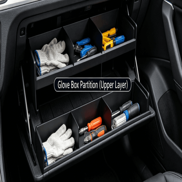 2021-2023 Ford F-150 Glove Box Organizer Upper & Lower Divider Insert - Image 4