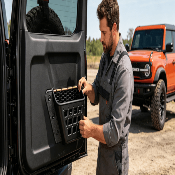 2021-2023 Ford Bronco 4-Door Off-Road ABS Door Panel Storage Box Organizer - Image 3