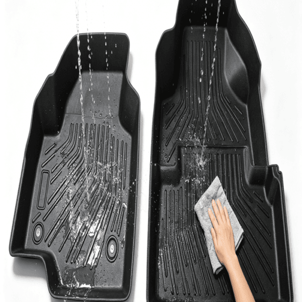 2015-2025 Ford F-150 SuperCrew TPE All-Weather Floor Mats Liners - Image 4