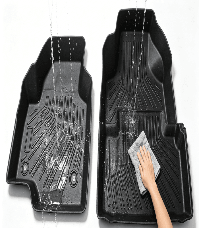 2015-2025 Ford F-150 SuperCrew TPE All-Weather Floor Mats Liners